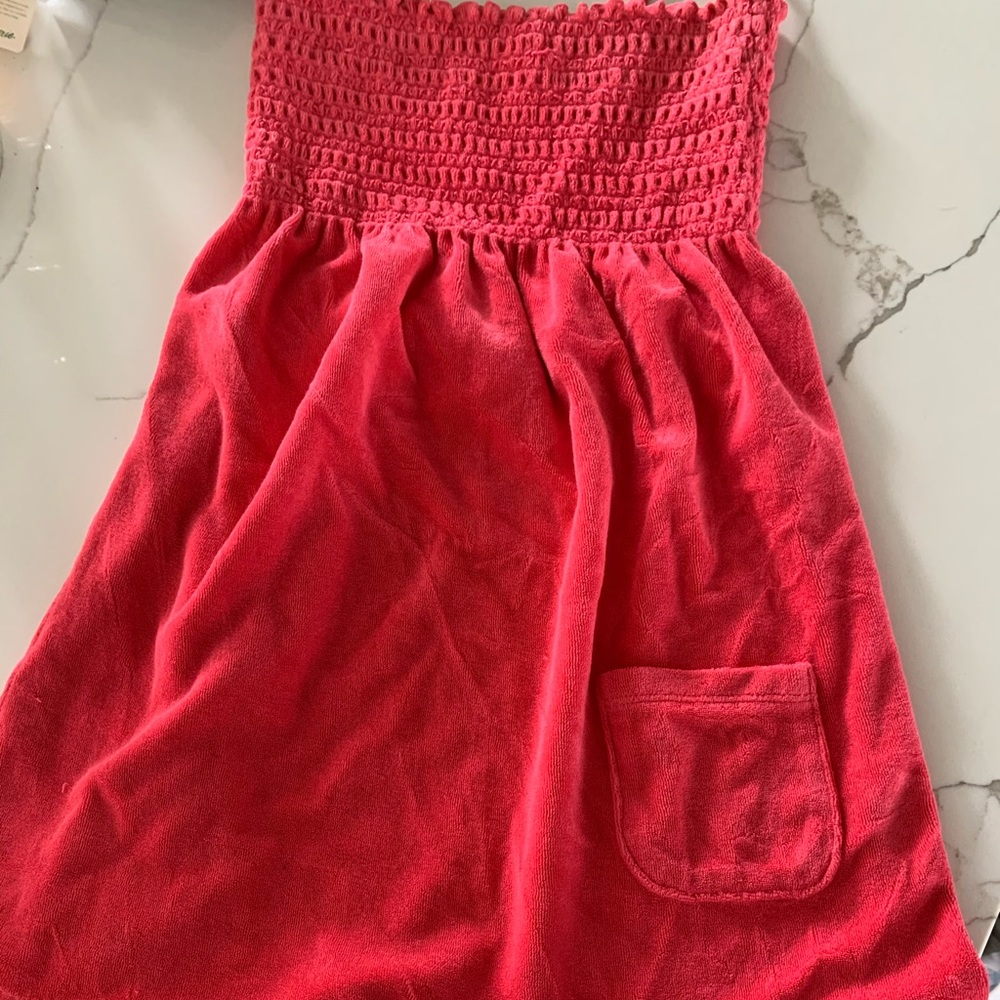 Strapless terry cloth juicy Cotoure cover up